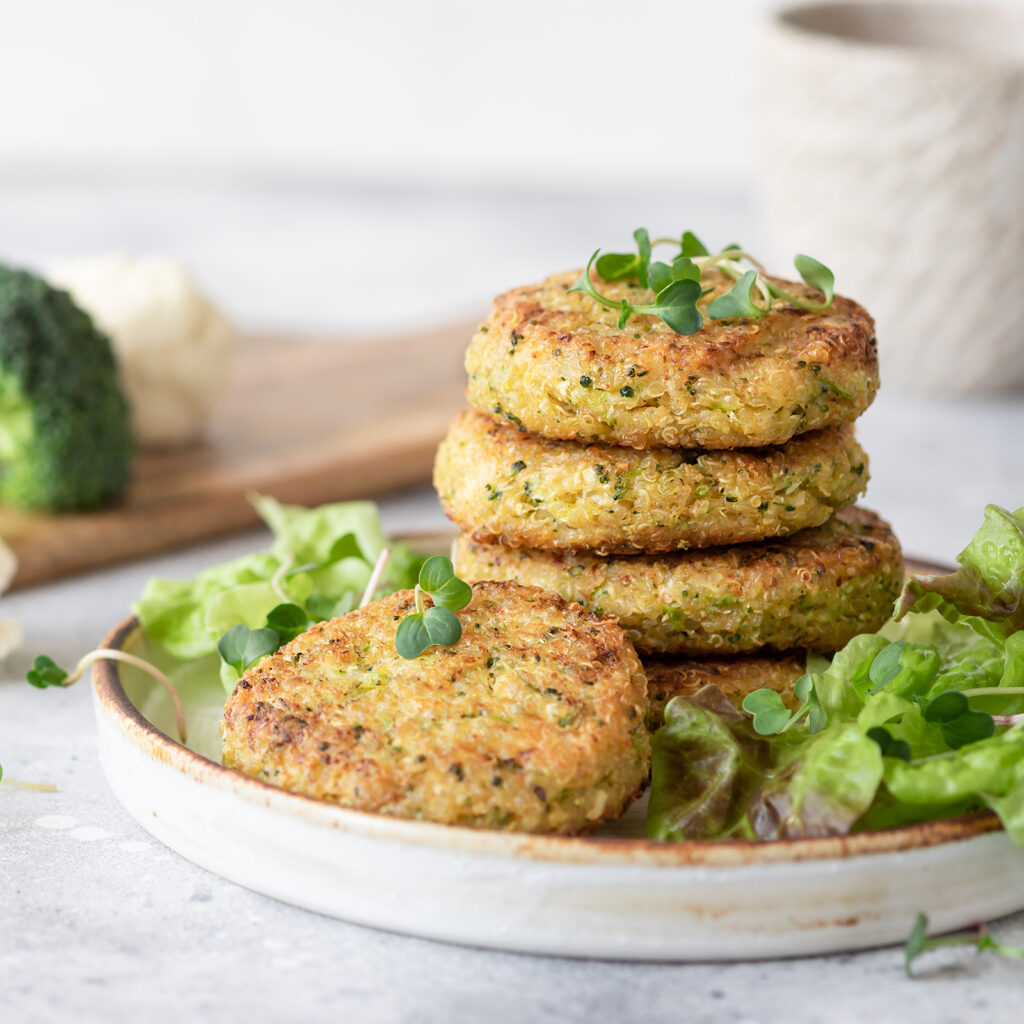 Broccoli and quinoa patties recipe using Below Zero