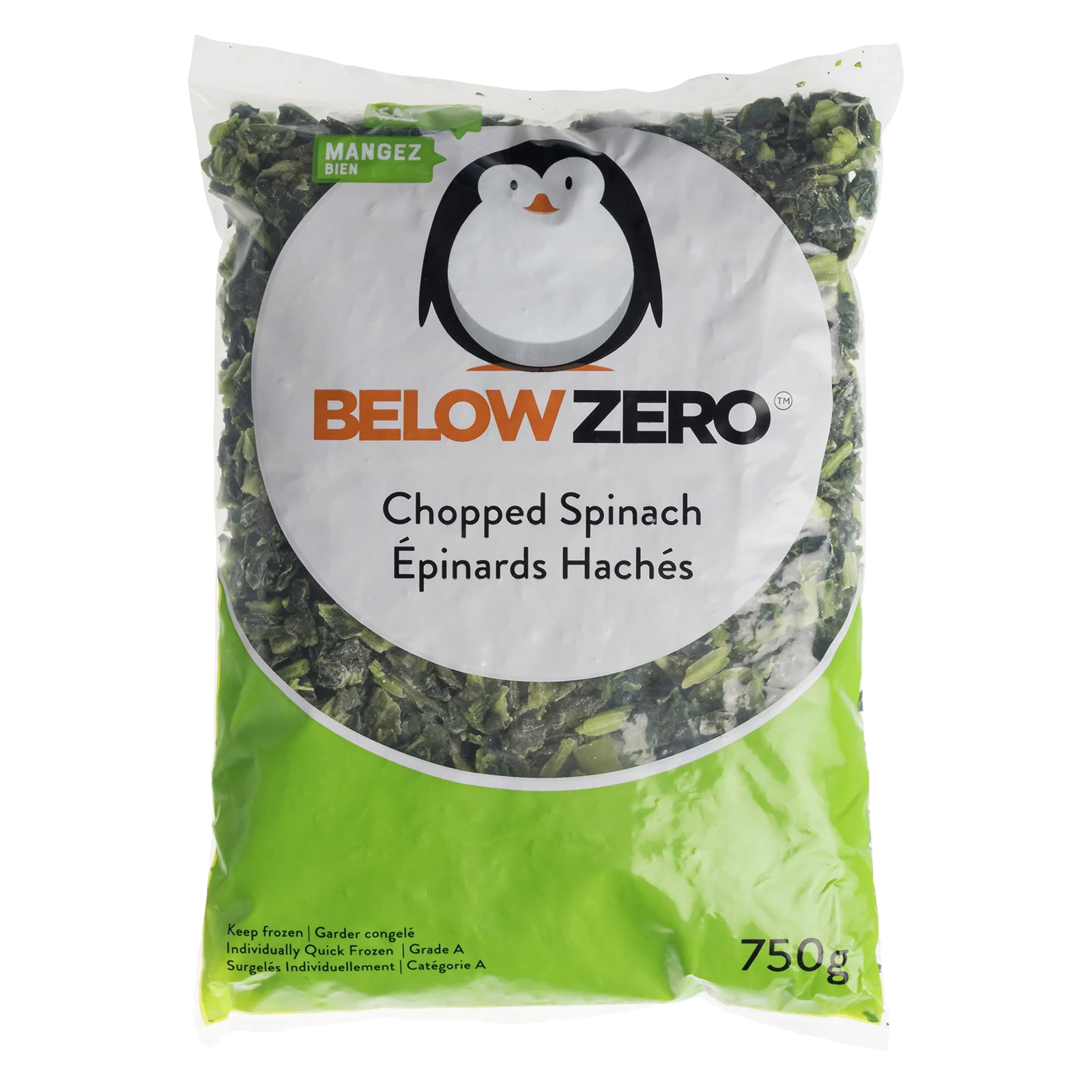 Chopped Spinach | Below Zero - Frozen fruits & vegetables