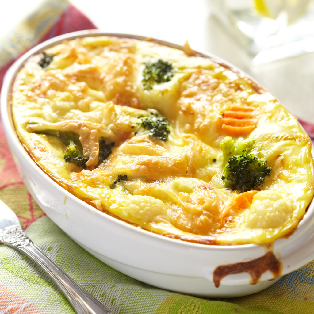 Vegetables gratin using Below Zero