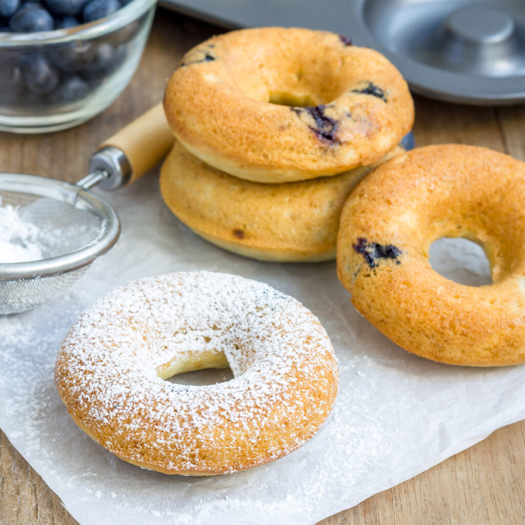 Baked blueberry donuts recipe using Below Zero